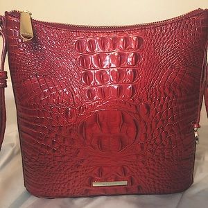 Brahmin Katie Crocodile Embossed Crossbody bag